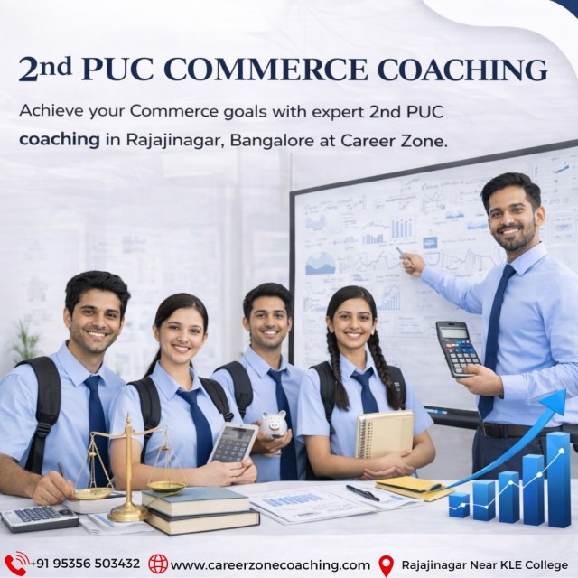 2nd PUC Commerce Coaching Score higher and secure your future with result oriented 2nd PUC coaching in Rajajinagar  Bangalore at Career Zone  We help students master board exam preparation  revision strategies  and scoring techniques with expert guidance and structured learning   🚀 What makes us the right choice for 2nd PUC  ✔️ Board focused teaching methodology ✔️ Intensive revision  amp  mock tests ✔️ Doubt clearing sessions ✔️ Excellent success track record  📞 Enroll Today   91 95356 503432 📍 Location  Career Zone  Rajajinagar  Near KLE College  Bangalore