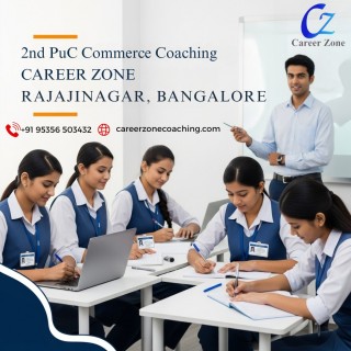 2nd PUC Commerce Coaching Gear up for excellence with 2nd PUC Commerce Coaching at Career Zone  Rajajinagar  Experienced faculty  focused test series  and result oriented training  Boost your confidence and get ahead in your academic journey  Your path to commerce success begins right here